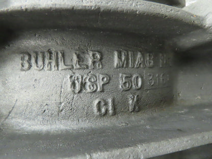Buhler Miag USP-50 Rotary Airlock Feeder Valve 316SS 10x10" Round Flange 16" OD