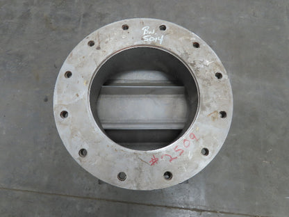 Buhler Miag USP-50 Rotary Airlock Feeder Valve 316SS 10x10" Round Flange 16" OD