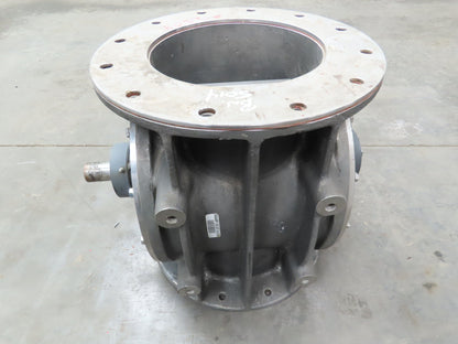 Buhler Miag USP-50 Rotary Airlock Feeder Valve 316SS 10x10" Round Flange 16" OD