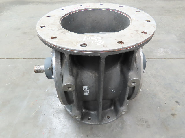 Buhler Miag USP-50 Rotary Airlock Feeder Valve 316SS 10x10" Round Flange 16" OD