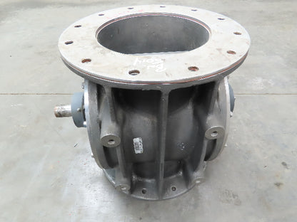 Buhler Miag USP-50 Rotary Airlock Feeder Valve 316SS 10x10" Round Flange 16" OD