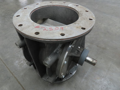 Buhler Miag USP-50 Rotary Airlock Feeder Valve 316SS 10x10" Round Flange 16" OD