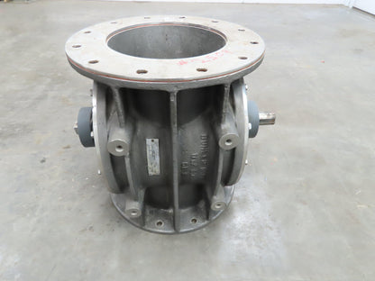 Buhler Miag USP-50 Rotary Airlock Feeder Valve 316SS 10x10" Round Flange 16" OD