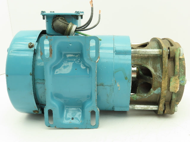 Bluffton 5034 Bronze Centrifugal Coolant Pump 1" NPT 1/2 HP 3450 RPM 3Ph Motor