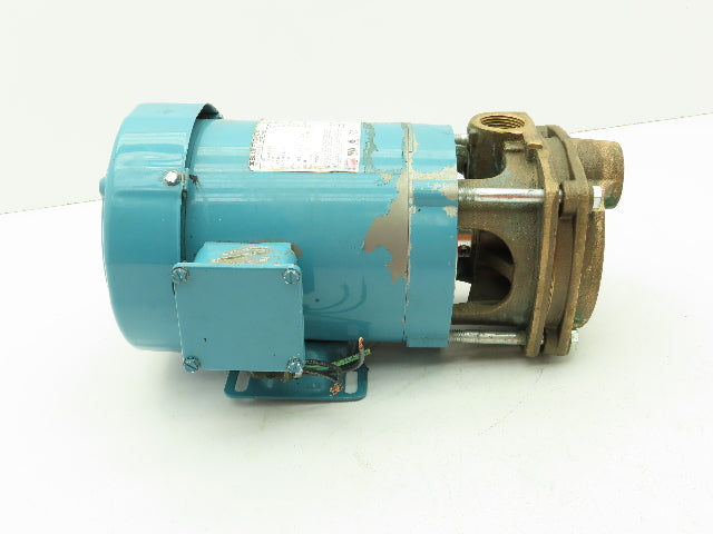 Bluffton 5034 Bronze Centrifugal Coolant Pump 1" NPT 1/2 HP 3450 RPM 3Ph Motor