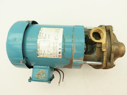 Bluffton 5034 Bronze Centrifugal Coolant Pump 1" NPT 1/2 HP 3450 RPM 3Ph Motor