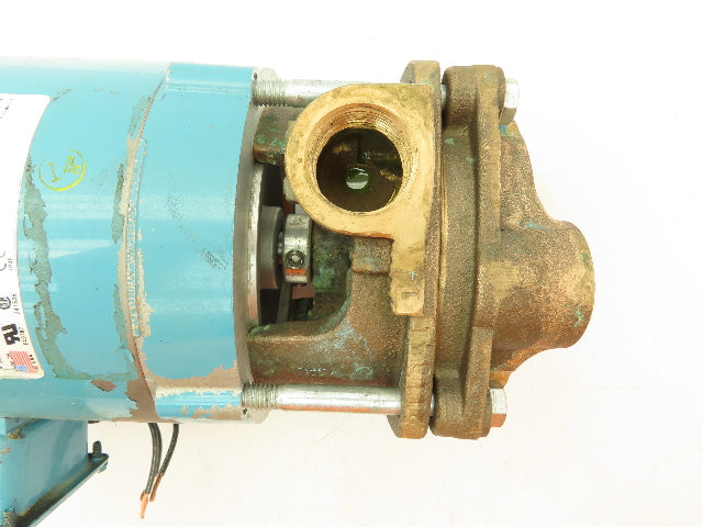 Bluffton 5034 Bronze Centrifugal Coolant Pump 1" NPT 1/2 HP 3450 RPM 3Ph Motor