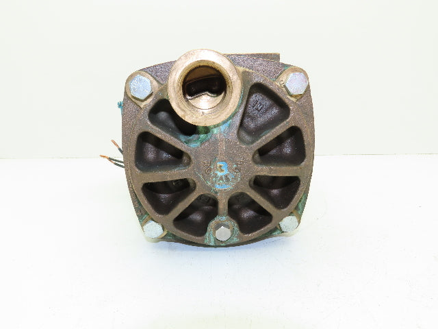 Bluffton 5034 Bronze Centrifugal Coolant Pump 1" NPT 1/2 HP 3450 RPM 3Ph Motor