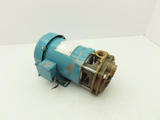 Bluffton 5034 Bronze Centrifugal Coolant Pump 1" NPT 1/2 HP 3450 RPM 3Ph Motor