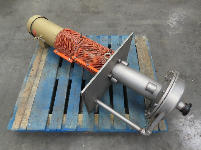 RS Corcoran 5000VEC-1 Vertical Sump Centrifugal Pump 2"x1" 20 GPM 5Hp 460V 316SS