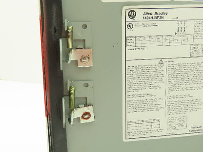 Allen Bradley 1494H-BF3N Safety Disconnect Enclosure 30A 600V Modified