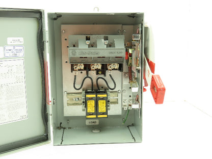 Allen Bradley 1494H-BF3N Safety Disconnect Enclosure 30A 600V Modified