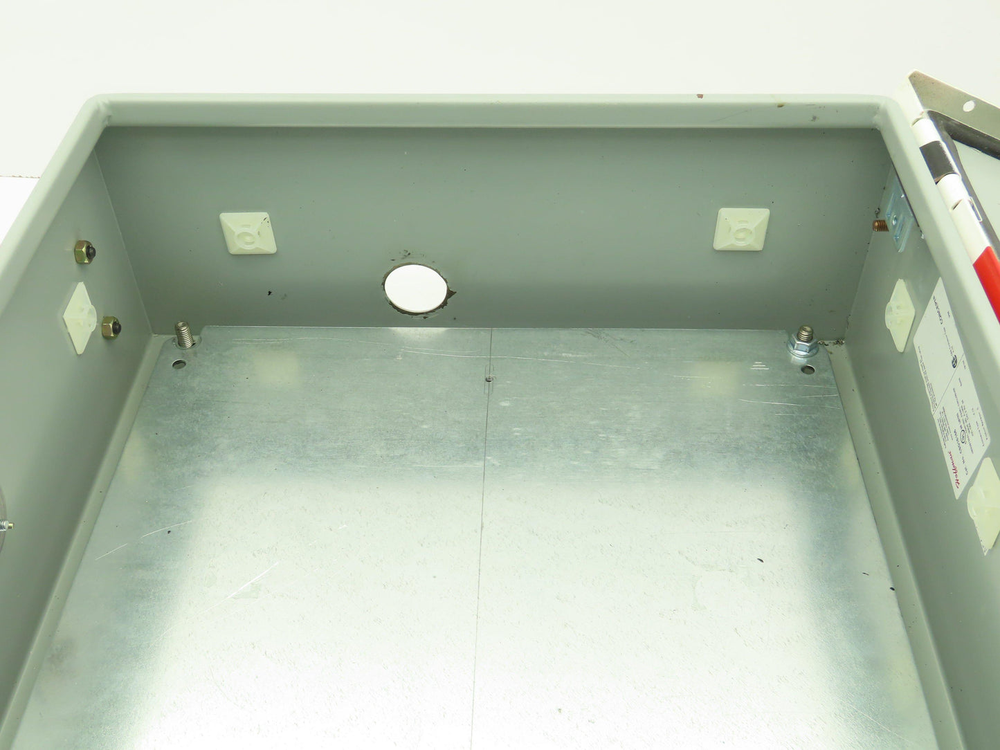 Hoffman CSD16166 Electrical Enclosure 16x16x6" Wall Mount Backplate Knockout