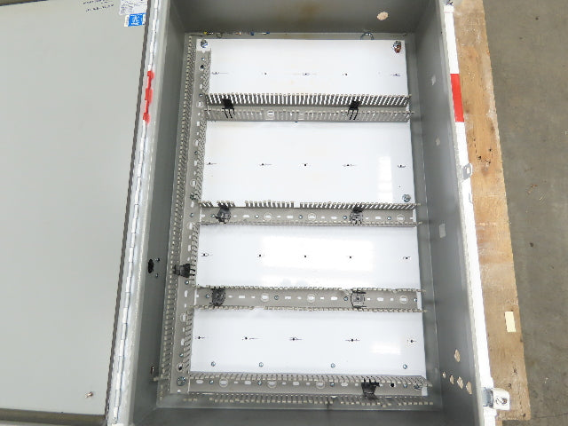 Wiegmann N12362408 Electric Enclosure 26x24x8" Wall Mount Backplate Knockouts