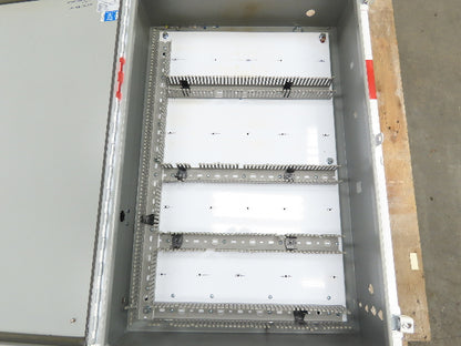 Wiegmann N12362408 Electric Enclosure 26x24x8" Wall Mount Backplate Knockouts