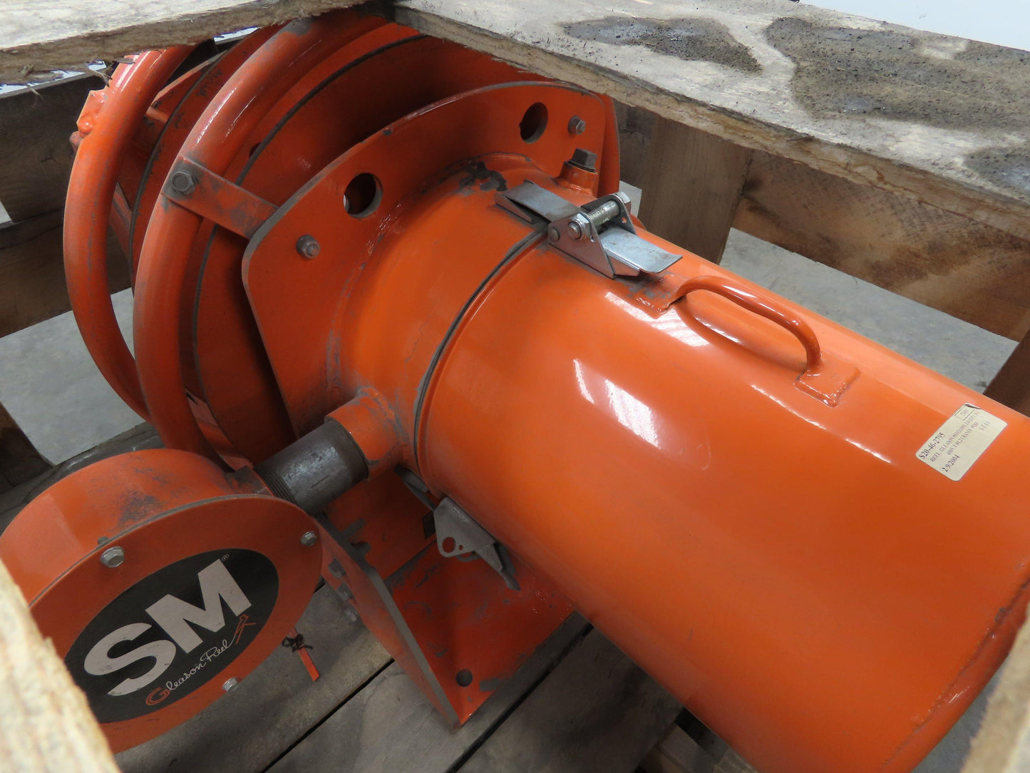 Gleason SM211001-220-12-P-1 Cord Reel 600 VOLT 200 AMP 60' of 8/2 Cable 150 FPM