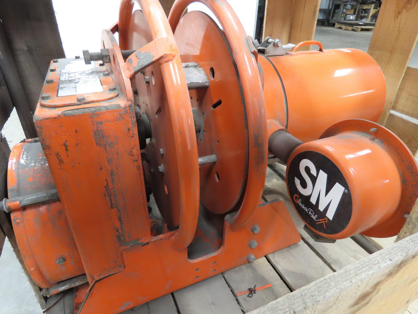 Gleason SM211001-220-12-P-1 Cord Reel 600 VOLT 200 AMP 60' of 8/2 Cable 150 FPM