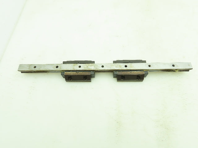 INA KWVE-20 Linear Guide Rail Caged Ball Bearing 2-Block Unit 450mm 17.75"
