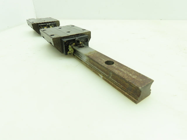 INA KWVE-20 Linear Guide Rail Caged Ball Bearing 2-Block Unit 450mm 17.75"