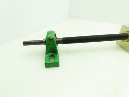 Manual Linear Guide Bearing Block Ball Screw 3/4" Dia 21"L