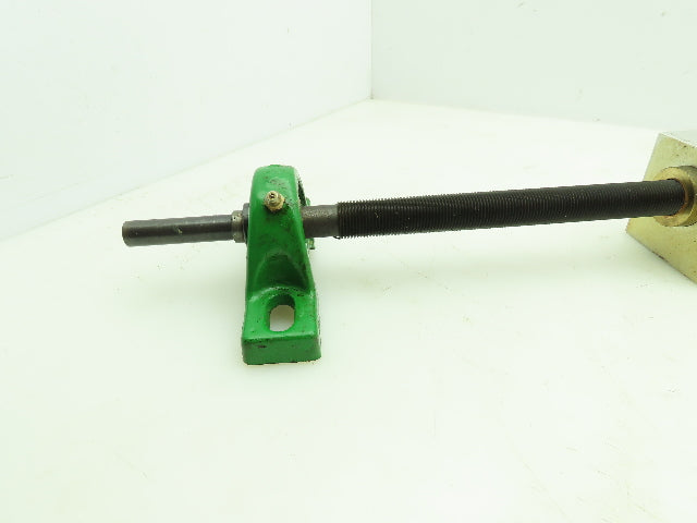 Manual Linear Guide Bearing Block Ball Screw 3/4" Dia 21"L