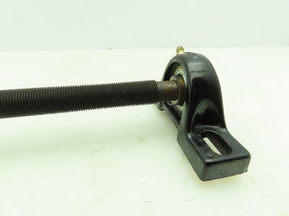 Manual Linear Guide Bearing Block Ball Screw 3/4" Dia 21"L