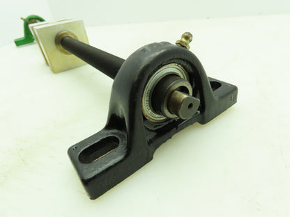Manual Linear Guide Bearing Block Ball Screw 3/4" Dia 21"L