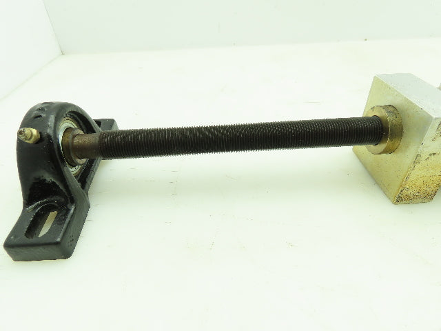 Manual Linear Guide Bearing Block Ball Screw 3/4" Dia 21"L