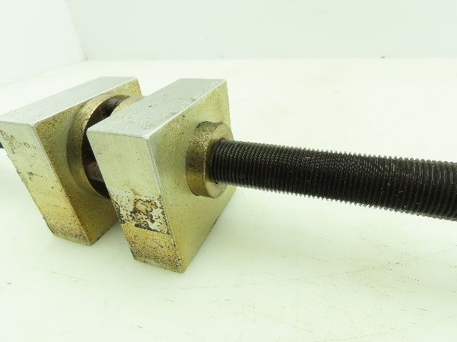Manual Linear Guide Bearing Block Ball Screw 3/4" Dia 21"L