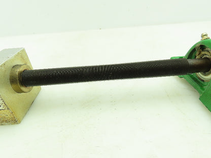 Manual Linear Guide Bearing Block Ball Screw 3/4" Dia 21"L
