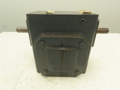 Morse 325UR20 Worm Gear Speed Reducer 20:1 Ratio 3.7Hp 87 RPM L/R Dual Input