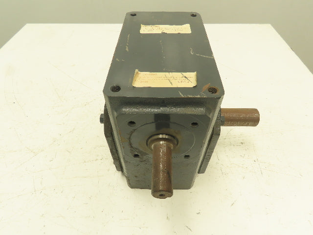 Morse 325UR20 Worm Gear Speed Reducer 20:1 Ratio 3.7Hp 87 RPM L/R Dual Input