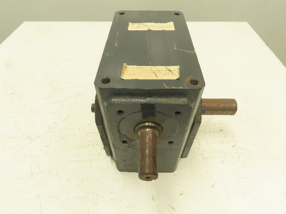 Morse 325UR20 Worm Gear Speed Reducer 20:1 Ratio 3.7Hp 87 RPM L/R Dual Input