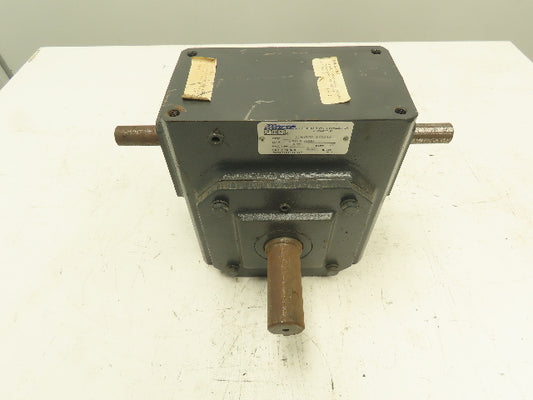 Morse 325UR20 Worm Gear Speed Reducer 20:1 Ratio 3.7Hp 87 RPM L/R Dual Input