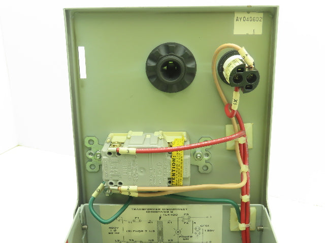 Daykin OMDGTA-03 Step-Down Transformer 1500VA 480V To 120V GFI Outlet Disconnect
