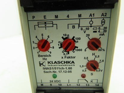 Klaschka IWAS 1/511 Electronic Speed Monitor Controller 24 VDC