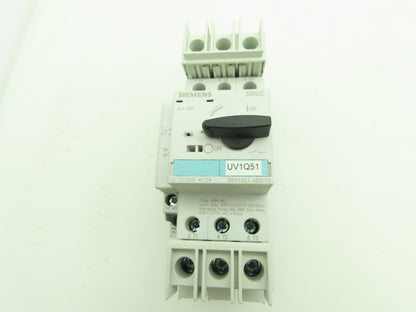 Siemens 3RV1821-4BD10 Circuit Breaker 3Ph 20A 480V Din Rail Mount