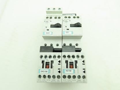 Siemens 3RV1011-0DA10 Motor Starter Contactor Breaker Setup 600V 3Ph 24V Coil