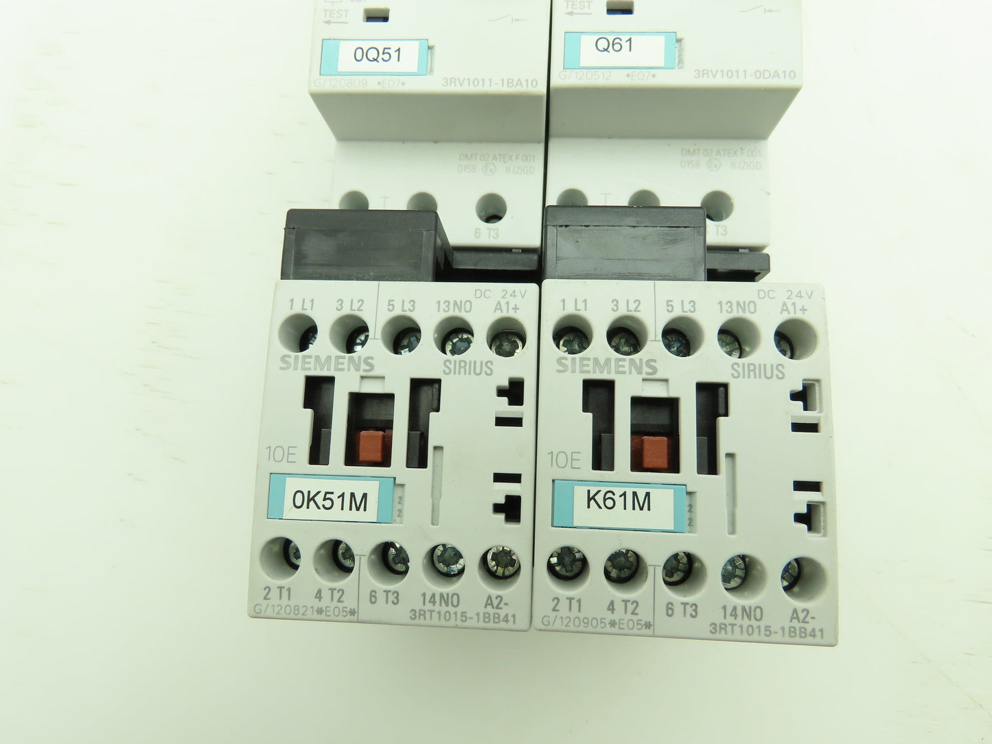 Siemens 3RV1011-0DA10 Motor Starter Contactor Breaker Setup 600V 3Ph 24V Coil