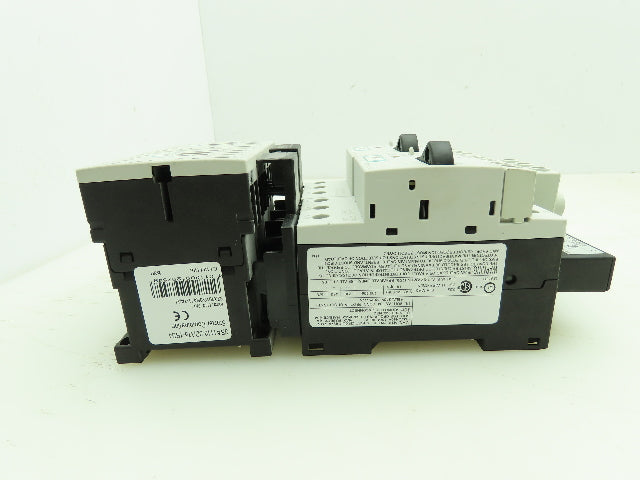 Siemens 3RV1011-0DA10 Motor Starter Contactor Breaker Setup 600V 3Ph 24V Coil
