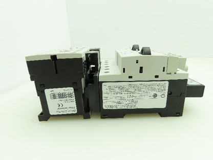 Siemens 3RV1011-0DA10 Motor Starter Contactor Breaker Setup 600V 3Ph 24V Coil