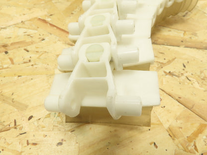 POM Side-Flexing Plastic Rubber Top Conveyor Chain 3" x 30'