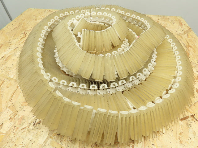 POM Side-Flexing Plastic Rubber Top Conveyor Chain 3" x 30'