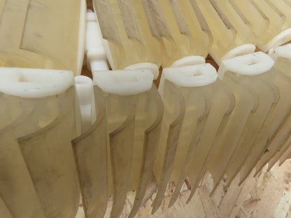 POM Side-Flexing Plastic Rubber Top Conveyor Chain 3" x 30'