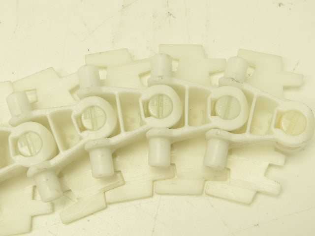 Rexroth 3"x 26' VarioFlow Curve Conveyor Flexible Chain POM Plastic White 2pcs