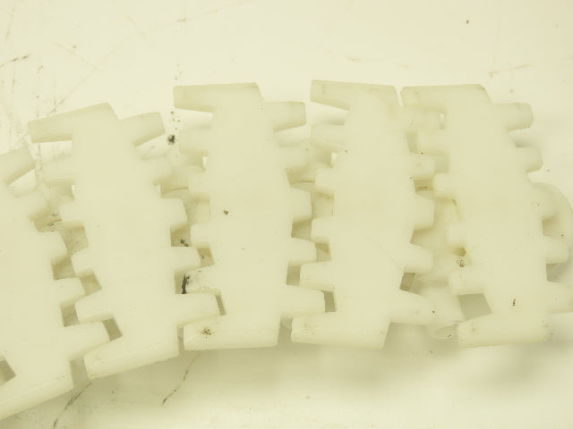 Rexroth 3"x 26' VarioFlow Curve Conveyor Flexible Chain POM Plastic White 2pcs