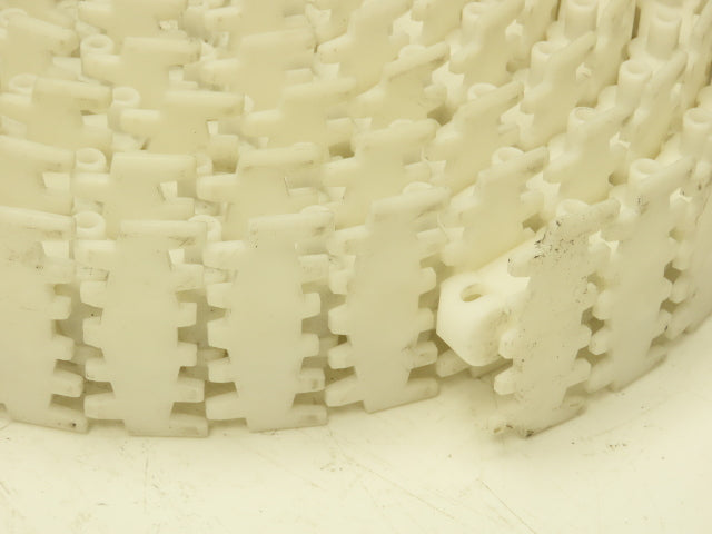 Rexroth 3"x 26' VarioFlow Curve Conveyor Flexible Chain POM Plastic White 2pcs
