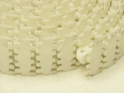 Rexroth 3"x 26' VarioFlow Curve Conveyor Flexible Chain POM Plastic White 2pcs