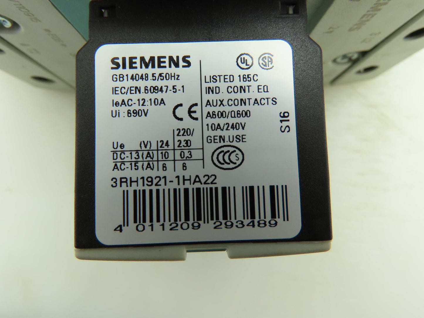 Siemens 3RT1046-1BB40 Sirius Motor Starter Contactor 120A 1000V 24VDC Coil