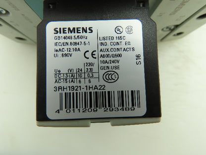 Siemens 3RT1046-1BB40 Sirius Motor Starter Contactor 120A 1000V 24VDC Coil